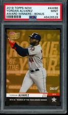 2019 Topps Now #AWB8 Yordan Alvarez Gold Bonus ROY PSA 9 Mint RC Card 46426529