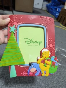 New old stock Disney Winnie Puuh Bilderrahmen Gummi Weihnachtsbaum - Bild 1 von 5