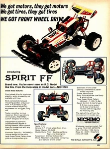 Nichimo Spirit FF RC Buggy Impresión Anuncio Arte de Pared Decoración Efímera - Imagen 1 de 1