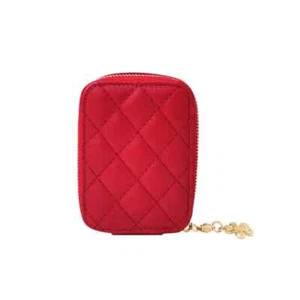 Genuine Leather Portable Lipstick Cosmetic Bag With Mirror Mini Makeup Bag Case - Picture 1 of 3
