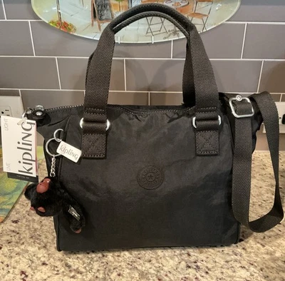 KIPLING плеча/через плечо AMIEL KIB8P5 черный съемный ремень обезьяна Рекомендуемая розничная цена производителя $119 - Изображение 1 из 4