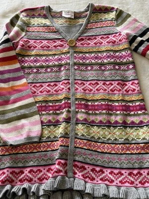 Hanna Anderson Niña Talla 10 (140) Grande L Suéter Túnica Larga Niñas Camisa Top Foto 1 de 3