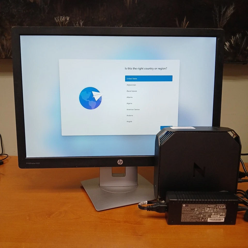 HP Z2 Mini G3 Workstation Core i5-6500 @3.20Ghz 8GB 240GB Win11 Pro (No Monitor) - Image 1 of 4