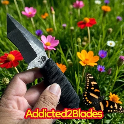 Cuchillos personalizados Oden cuchillo fijo Magnacut mango Paracord Sine Tanto EE. UU. Foto 1 de 4