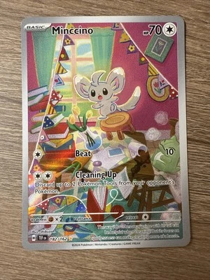 Minccino Illustration Rare 182/162 Sv05: Temporal Forces Holo Never Played - Image 1 of 3
