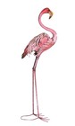 Gartenskulptur Flamingo Figur Metallfigur Vogel 120 cm Teichfigur Tierfigur Deko