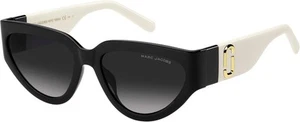 Marc Jacobs Women's Modern Sunglasses 57, 80s/9o Black White - Picture 1 of 3