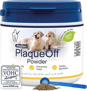 ProDen Plaque Off Powder Dogs & Cats (420g) - Banish Plaque, Tartar, Bad Breath. - Picture 1 of 5
