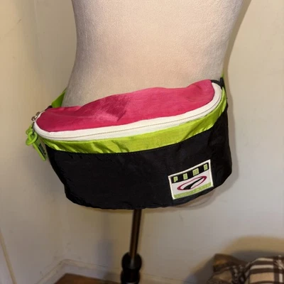 Puma Auténtico Unisex Citi Block Bolso Cintura Retro Negro/Rosa/Verde  Foto 1 de 4