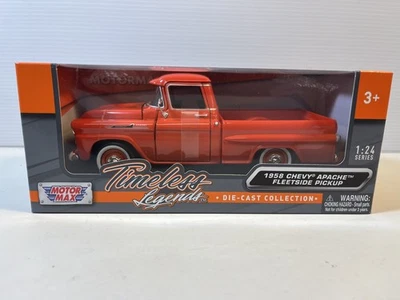 1958 Chevy Apache Fleetside 1/24 Scale, New In the Box By Motor Max - Image 1 of 4