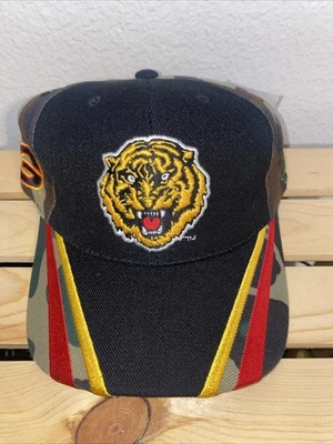 NEW GRAMBLING STATE UNIVERSITY HBCU ARMY PRINT BLACK, RED AND YELLOW HAT CAP GSU - Image 1 of 4