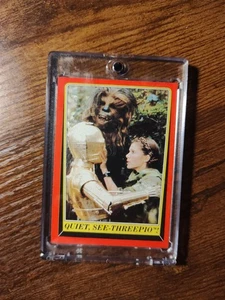 1983 Topps Star Wars Return Of The Jeti #95 Quiet, See - Threepio con cargador - Imagen 1 de 2