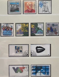 DEUTSCHLAND, 1997, Lot von 11 modernen Briefmarken, einige neu/ einige gebraucht / einige abgestempelt - Bild 1 von 3