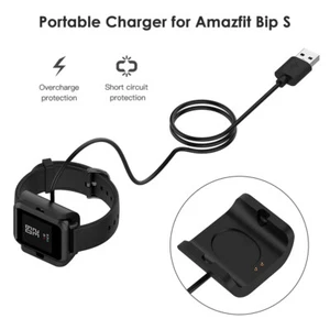 1m Fast Charging Cable Cord for Amazfit Bip S A1805 A1916 Smartwatch Accessories - Zdjęcie 1 z 12