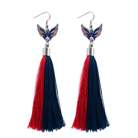 Washington Capitals Tassel Earrings NHL Authentic Made by Little Earth New Cover