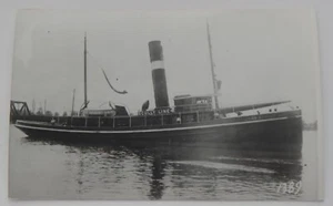 Dampfschiff Dampfer JOHN SCULLY Echtfoto Postkarte RPPC - Bild 1 von 2