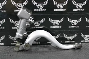 2012 KAWASAKI 12-17 KX450F OEM NISSIN REAR BACK BRAKE MASTER CYLINDER & LEVER - Picture 1 of 13