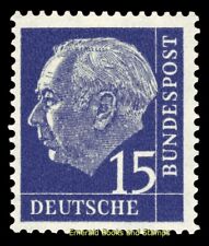 EBS Germany 1954 - Heuss Definitives (I) - 15 Pfennig - Michel 184x MNH**