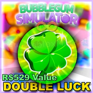 DOUBLE LUCK GAMEPASS | ♾️ BGSI - Bubble Gum Simulator Infinity ⚡DM FOR CHEAPER⚡ - Picture 1 of 1