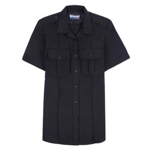 Blauer Short Sleeve Wool SuperShirt, Women's Size 44 - Black - Picture 1 of 12