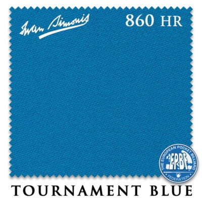IWAN SIMONIS 8' Oversized Simonis 860HR Pool Table Cloth - Tournament Blue -AUTHORIZED DEALER