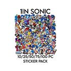Sonic The Hedgehog Sega Sticker Pack 1In 10/25/50/100Pc Glossy/Holographic Wate
