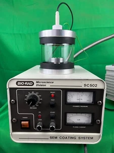 BIO RAD SC502 SEM Bench Top Sputter Coater , Au target & PSU. Tested Working. - Picture 1 of 11