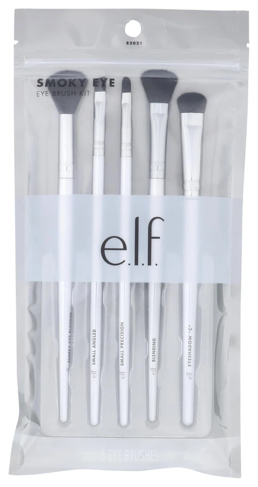 e.l.f. Smokey Eye Brush Kit 5-teiliges Pinselset für Lidschatten und Augen-Ma... - Bild 1 von 1