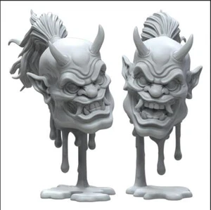 Devil Head 3D Printing Unpainted Figure Model GK Blank Kit Sculpture New Stock - Picture 1 of 7