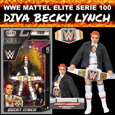 WWE MATTEL ELITE 100 BECKY LYNCH WRESTLING ACTION FIGUR RAW BASIC ULTIMATE DIVA