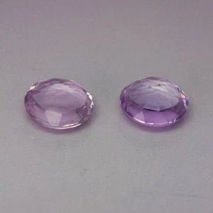 SHOLA Echt 16,97 CtNatürlicher Amethyst Rose de France Paar aus Brasilien - Picture 1 of 3