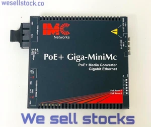 IMC NETWORKS POE+GIGA-MINIMC Media Converter 854-10914 - Picture 1 of 9