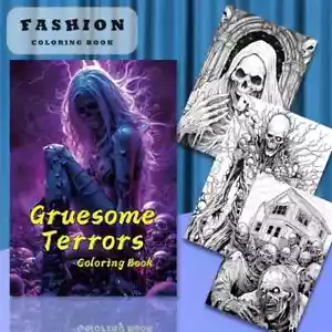 Grausame Terrors Malbuch (junge Erwachsene ab 14 Jahren) (T140) - Bild 1 von 8