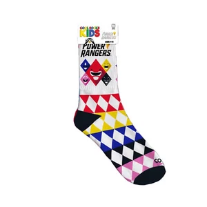 COOL SOCKS Kids Crew Socks -  Power Rangers (UK 1-4| EU 33-37) - Picture 1 of 2