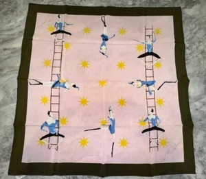 Neu mit Etikett Vintage MOSCHINO SEIDENTUCH 34"x 34" MADE IN ITALY Tanz Larioseta - Bild 1 von 7