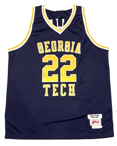 John Salley 85-86 Vintage All American Georgia Tech #22 Jersey Size 54 - Picture 1 of 5
