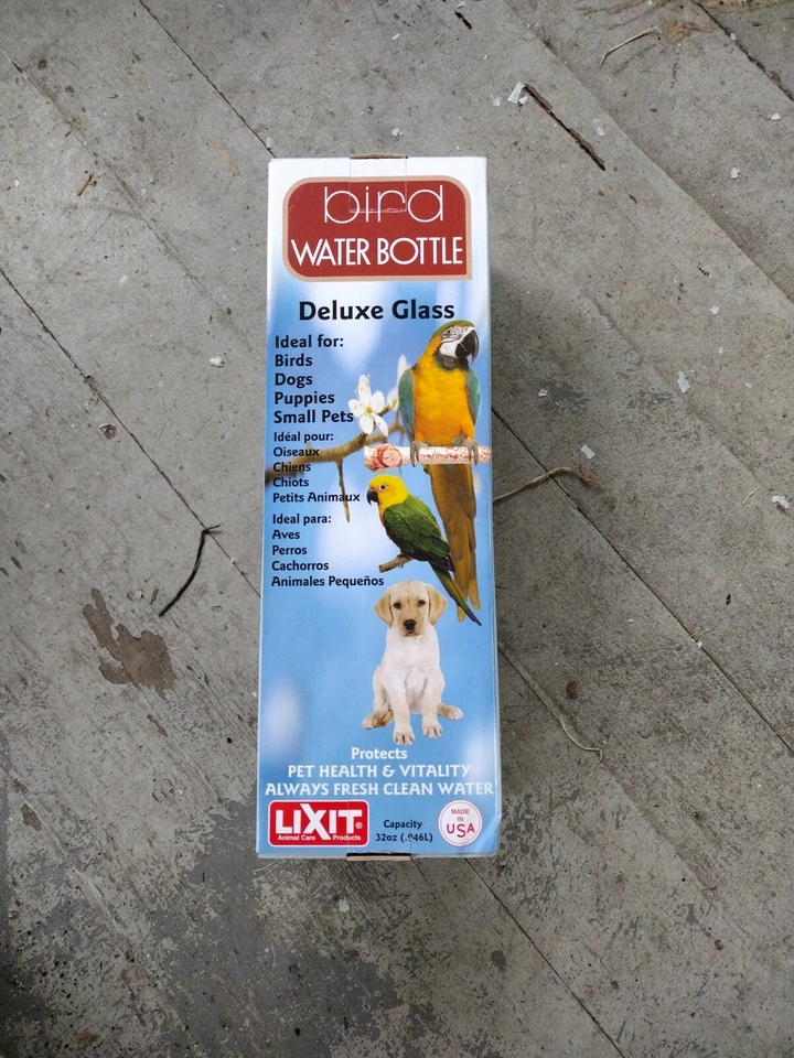 Botella de agua de vidrio Lixit, mediana, 32 oz Foto 1 de 3