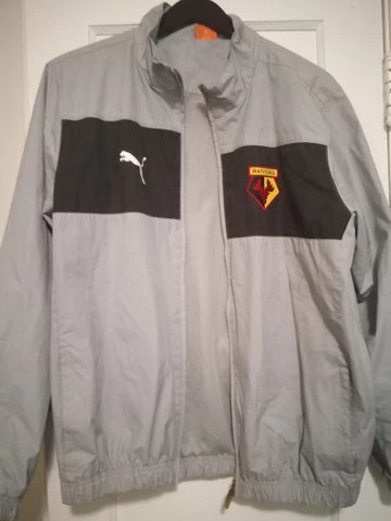 Watford FC Football Soccer Jacket Puma Size Large Cover