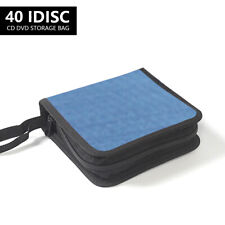 40 Discs Dvd Cd Storage Bags Zipper Album Case Wallet Carrying Holder Dustproof