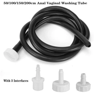 Sistema de enema de ducha limpiador anal vaginal tubo lavado silicona colon ducha boquilla - Imagen 1 de 22