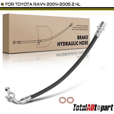Manguera hidráulica de freno para Toyota RAV4 04-05 L4 2,4 L sin soporte exterior trasero izquierdo Foto 1 de 4