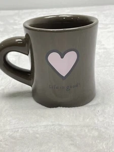 Life Is Good Mug Heart Do What You Like Like What You Do Brown Handle - Picture 1 of 9