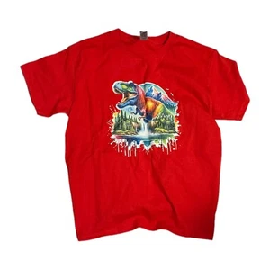 Gildan Heavy Duty Cotton Children/Youth T-Shirt S-XL-T-Rex-Dinosaur-School-Gift - Picture 1 of 17