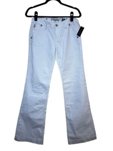 Vaqueros de mezclilla de pierna ancha Miss Me, color blanco roto, talla 28, nuevos con etiquetas - Imagen 1 de 6