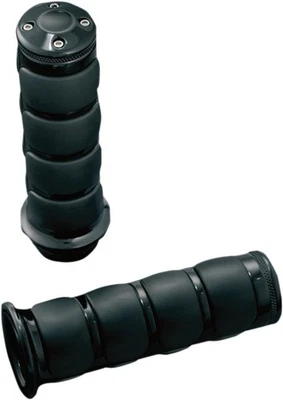 Kuryakyn ISO Grips - Gloss Black Motorcycle Street Bike 6337 kur6337 - Image 1 of 4