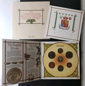 Regno Unito 1987 collezione monete fior di conio non circolate - Foto 1 di 4