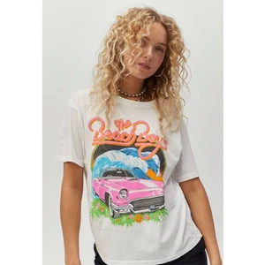 Daydreamer The Beach Jungen Surf USA Boyfriend T-Shirt XS weiß neu ohne Etikett - Bild 1 von 8