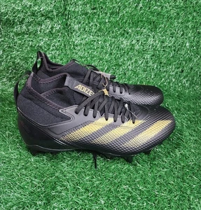 Adidas Adizero Impact Sz 8.5 Men's Black Gold Metallic Football Cleats - Picture 1 of 7