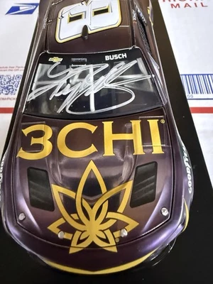 Autographed Kyle Busch 2023 #8 RCR 3CHI Color Chrome 1/24 Action Chevy - Image 1 of 4
