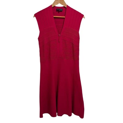 Vestido EMPORIO ARMANI Sin Mangas Hasta la Rodilla Tejido Acampanado Talla 40 Rojo Mujer USADO Foto 1 de 4